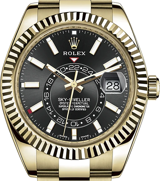 Black Dial Watch - Gold-42MM