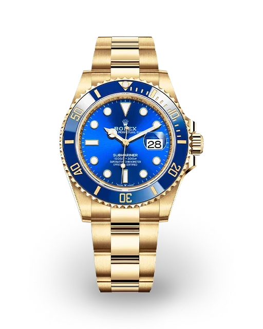 Dark Blue Dial Watch - Gold-41MM