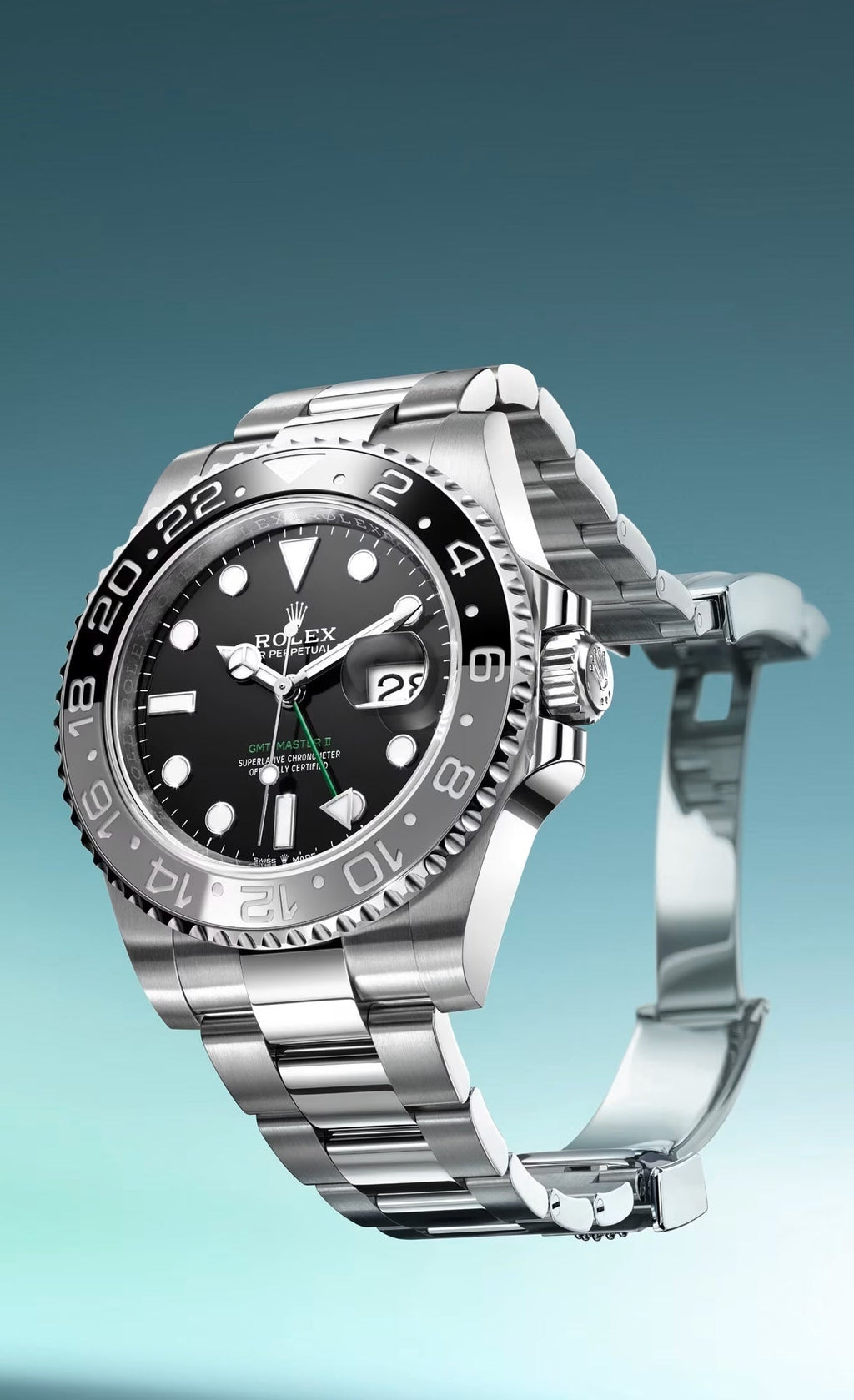 Black dial watch-Silver-40MM
