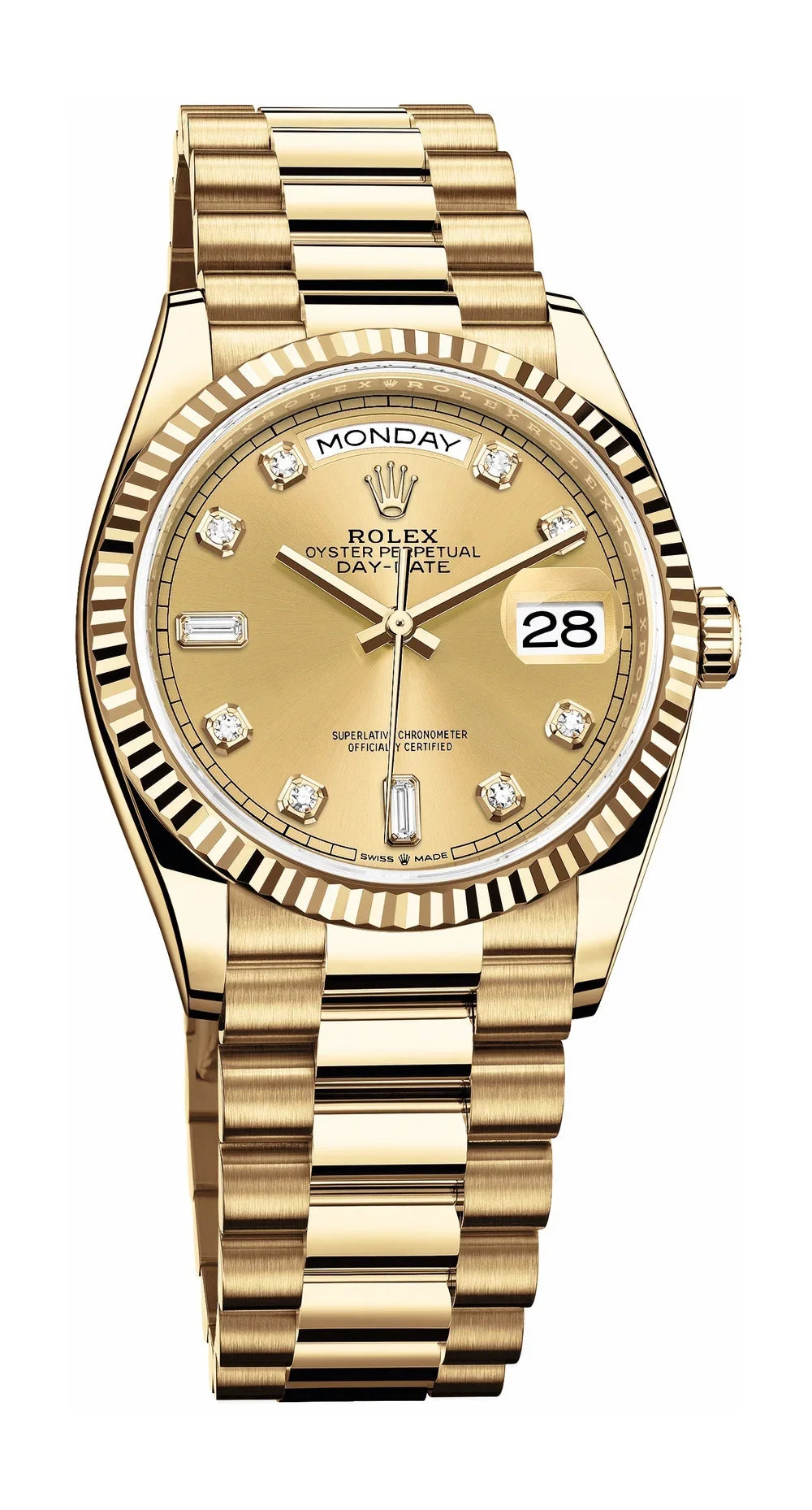 Champagne dial - Gold strap - 36mm