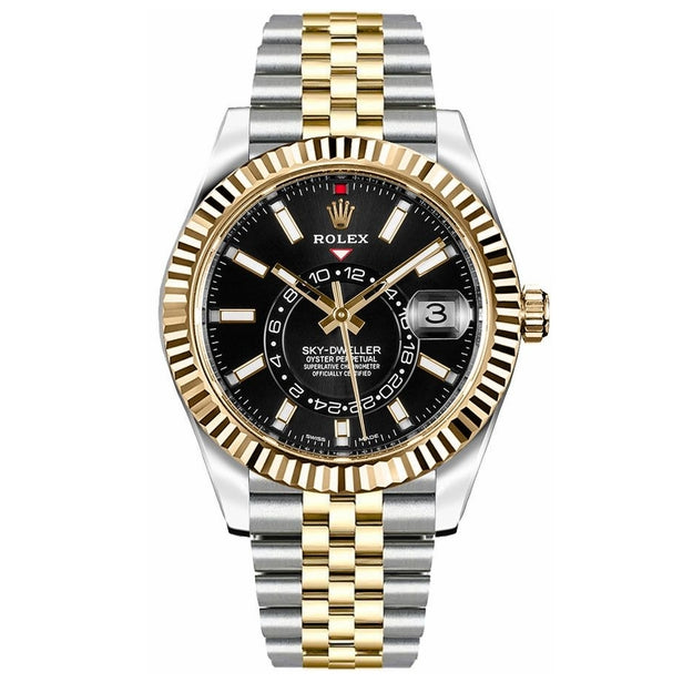 Black Dial Watch - Gold-42MM