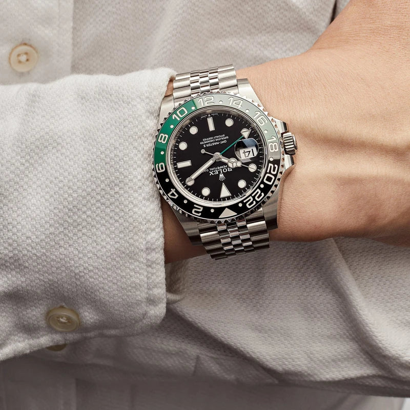 Black dial watch-Silver-40MM