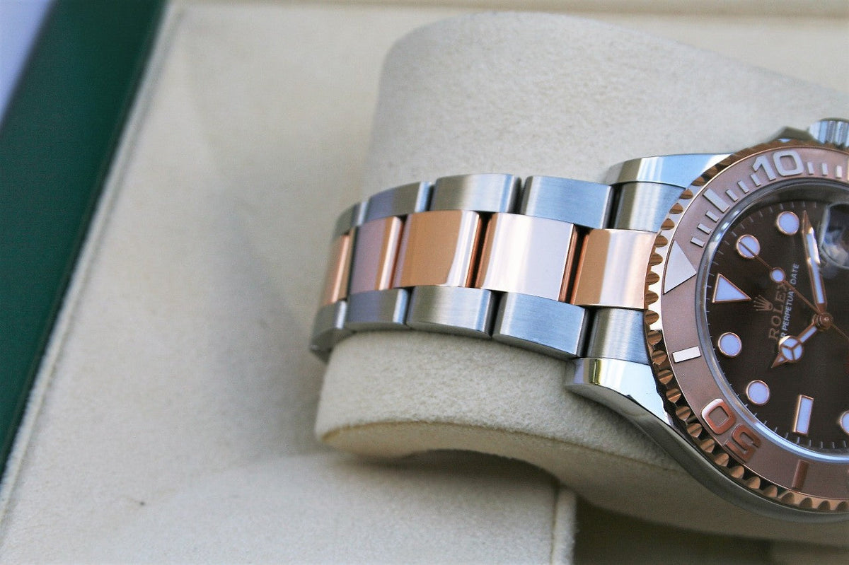 Chocolate Dial Watch - Gold-37MM