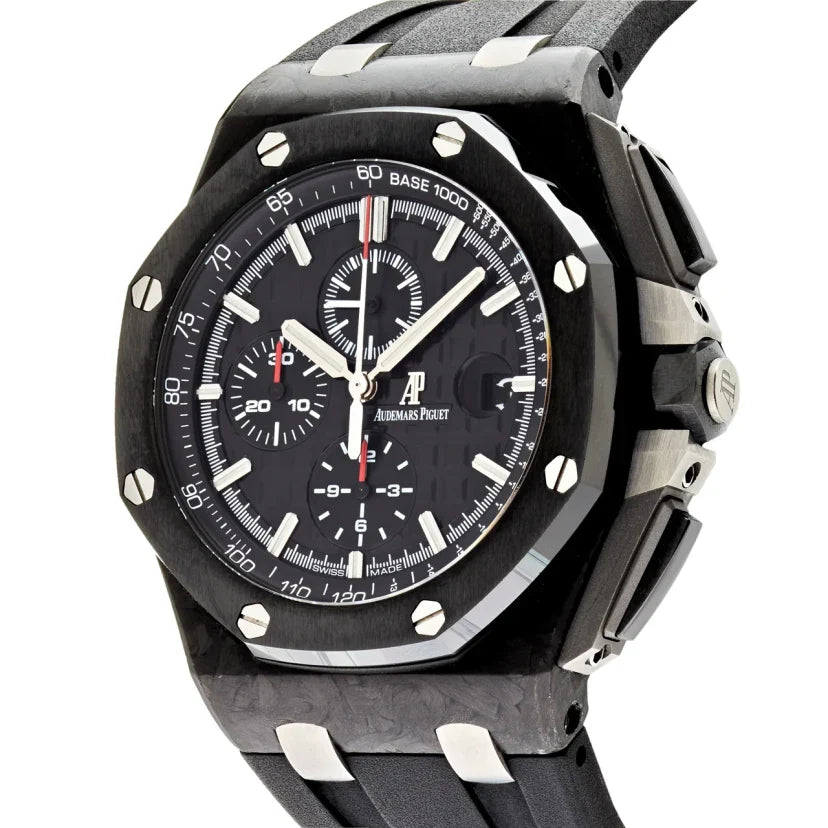 Black strap - Titanium black dial - Watch - 44mm