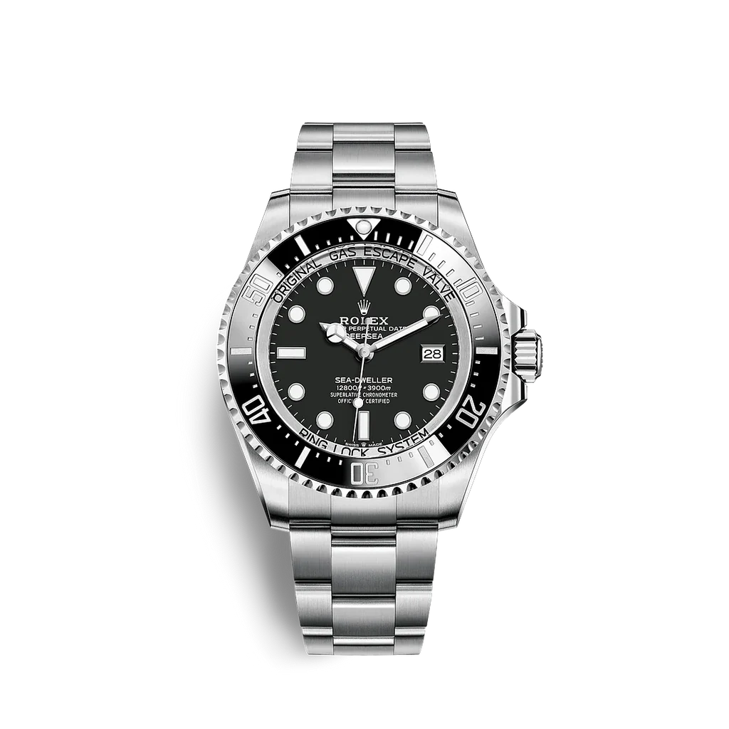 Black Dial Watch-Silver-44MM