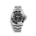 Black Dial Watch-Silver-44MM