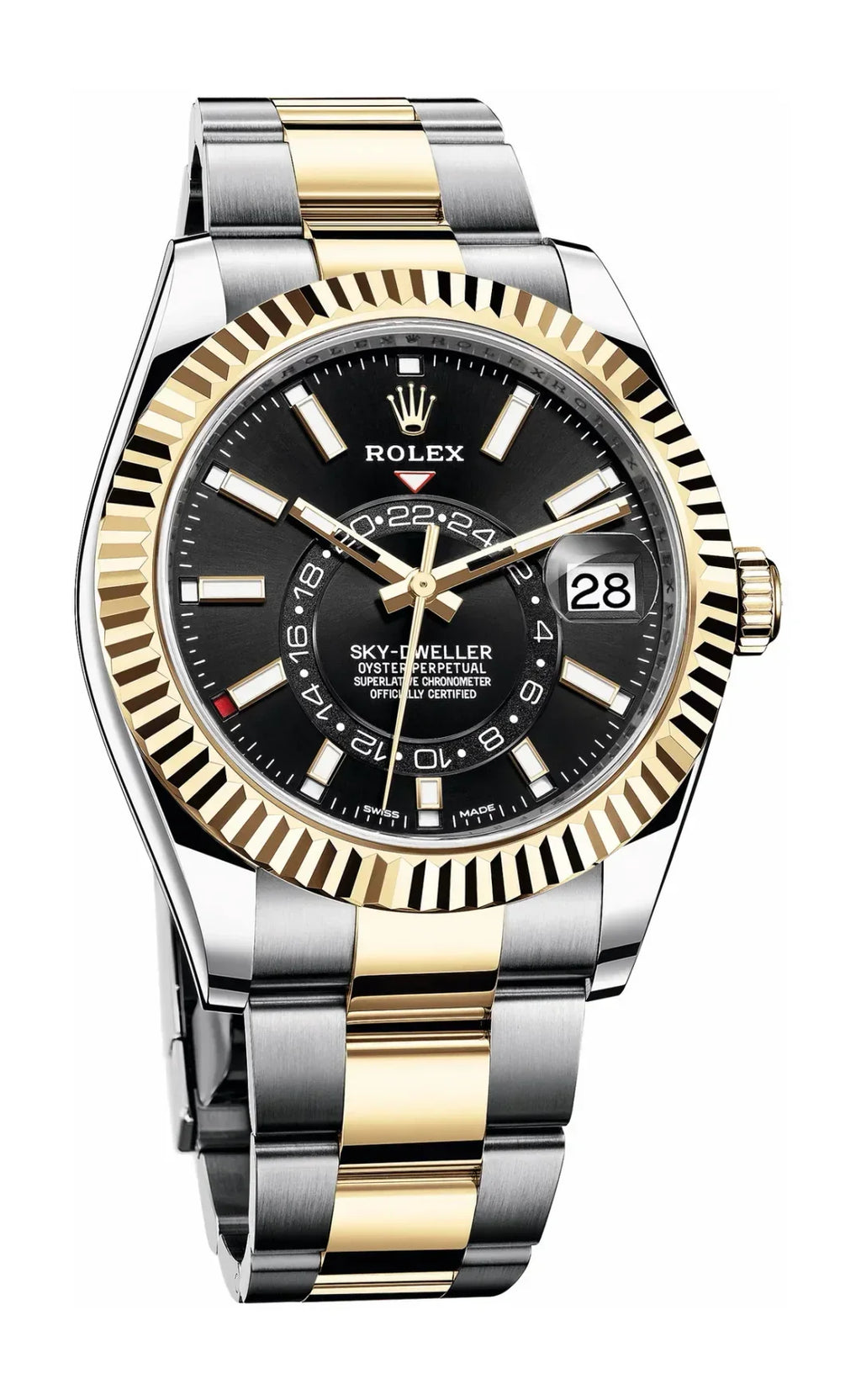 Black Dial Watch - Gold-42MM