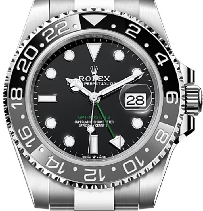 Black dial watch-Silver-40MM