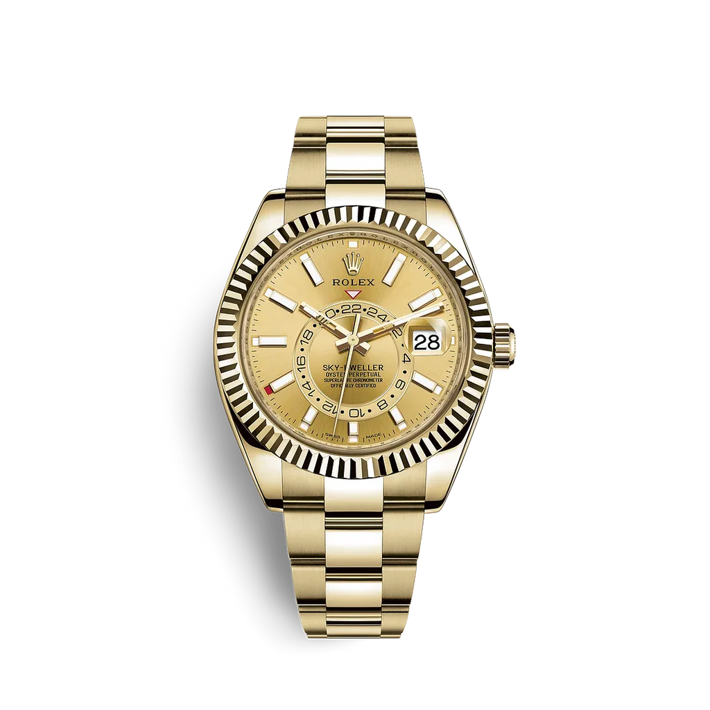 Champagne Dial Watch - Gold-42MM