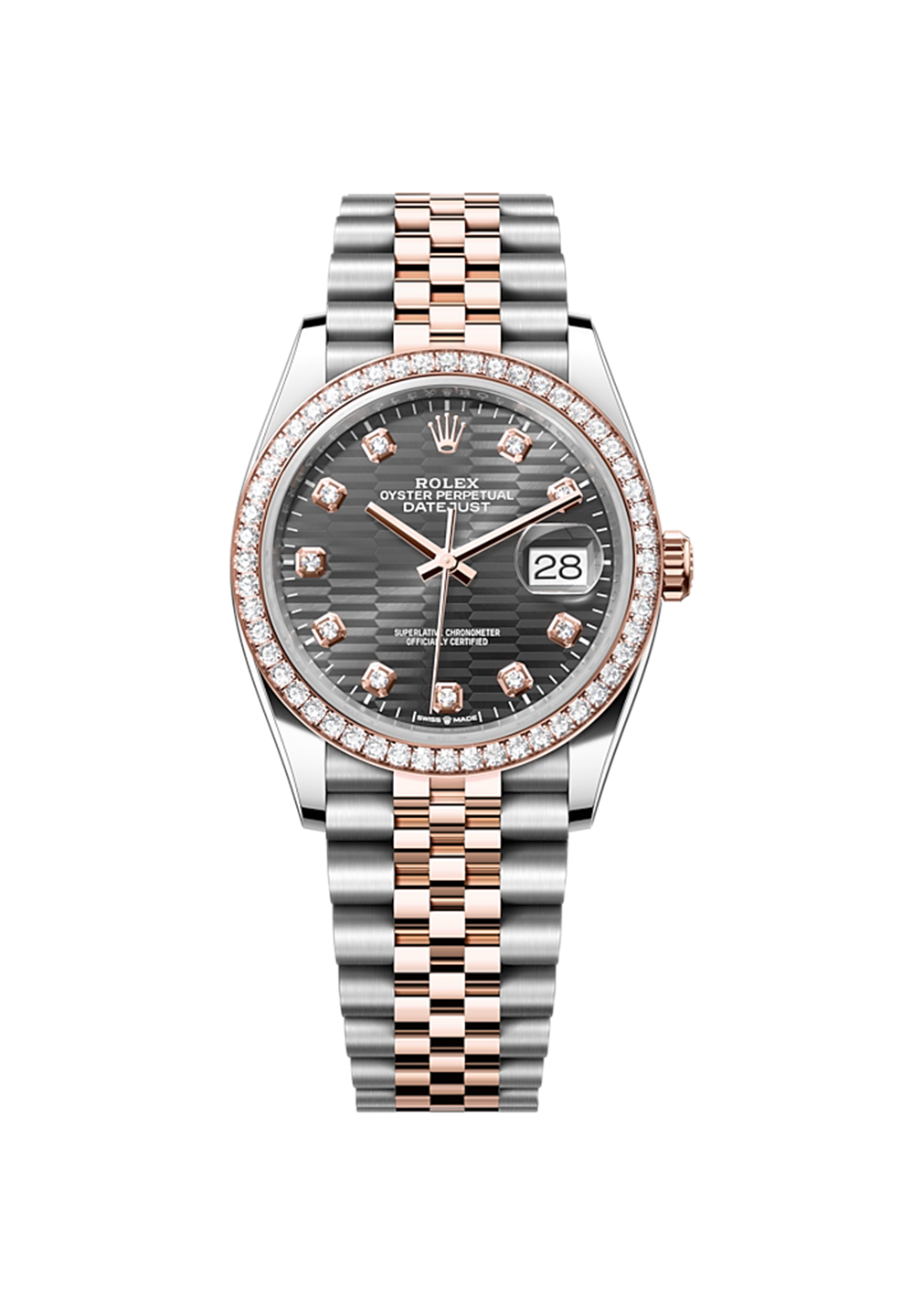 Slate Grey Dial Watch - Gold-36MM
