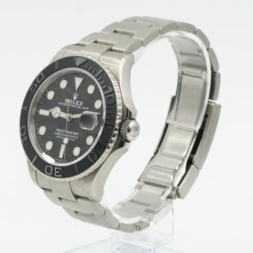 Pure Black Dial Watch - Silver-42MM