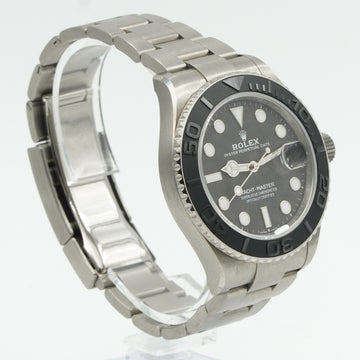 Pure Black Dial Watch - Silver-42MM