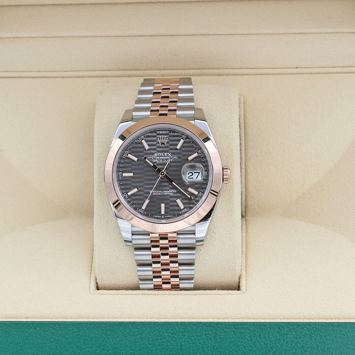 Slate Grey Dial Watch - Gold - 41MM