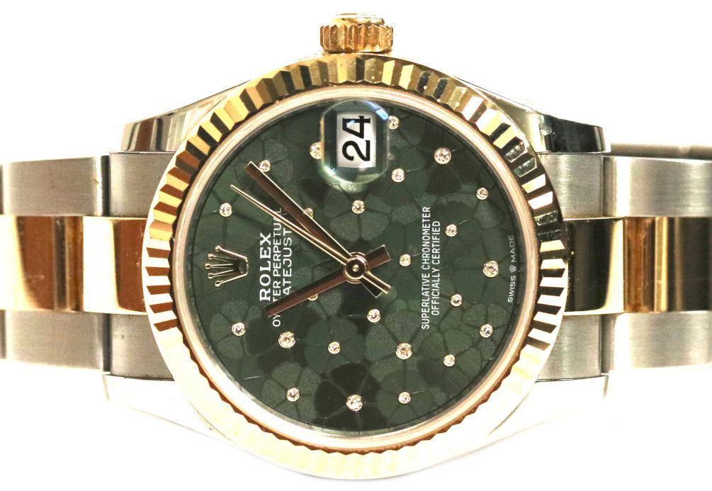 Olive Green Dial Watch - Gold - 31MM