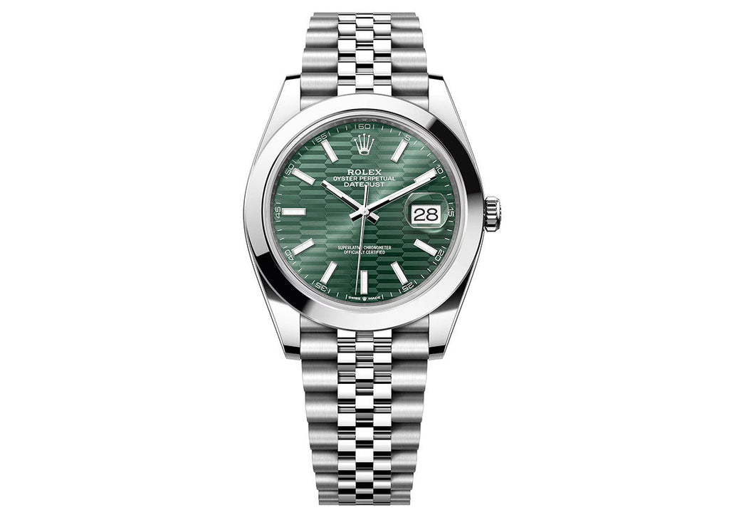 Mint Green Dial Watch -Silver-41MM