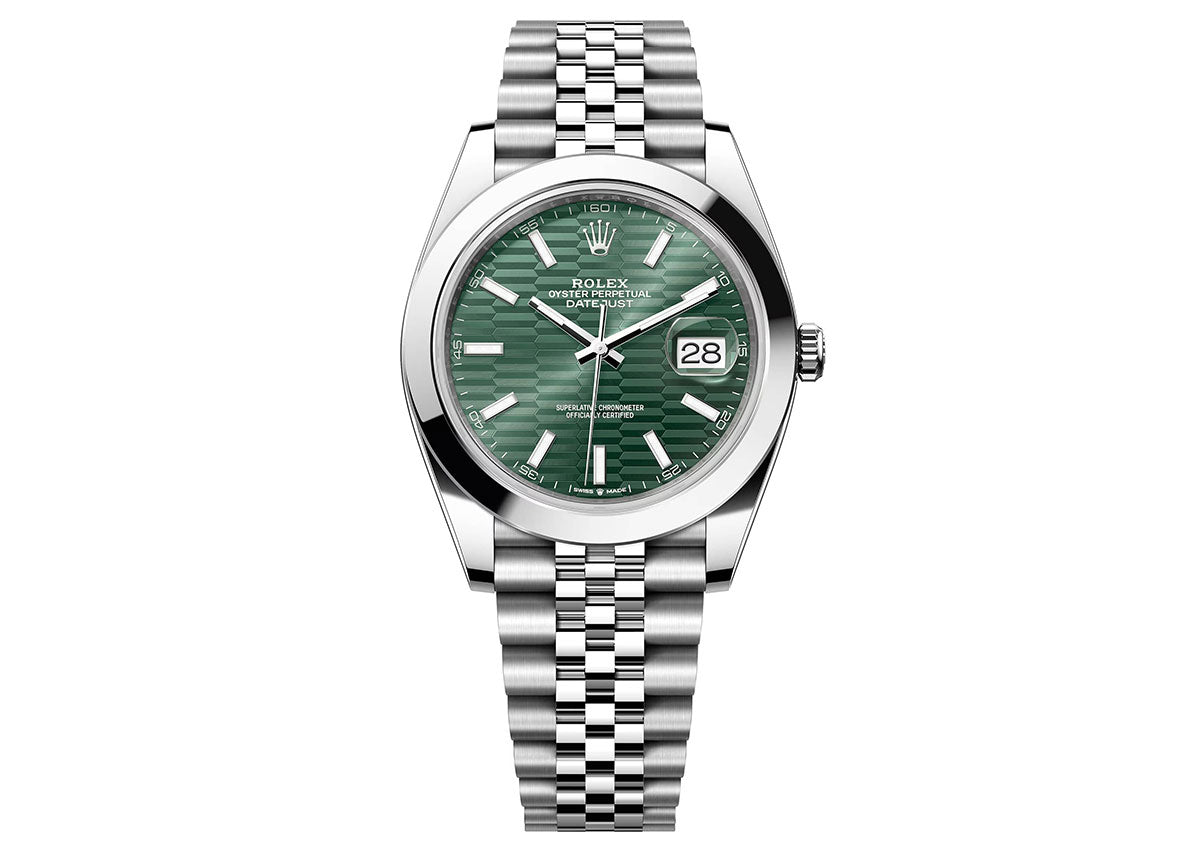 Mint Green Dial Watch -Silver-41MM