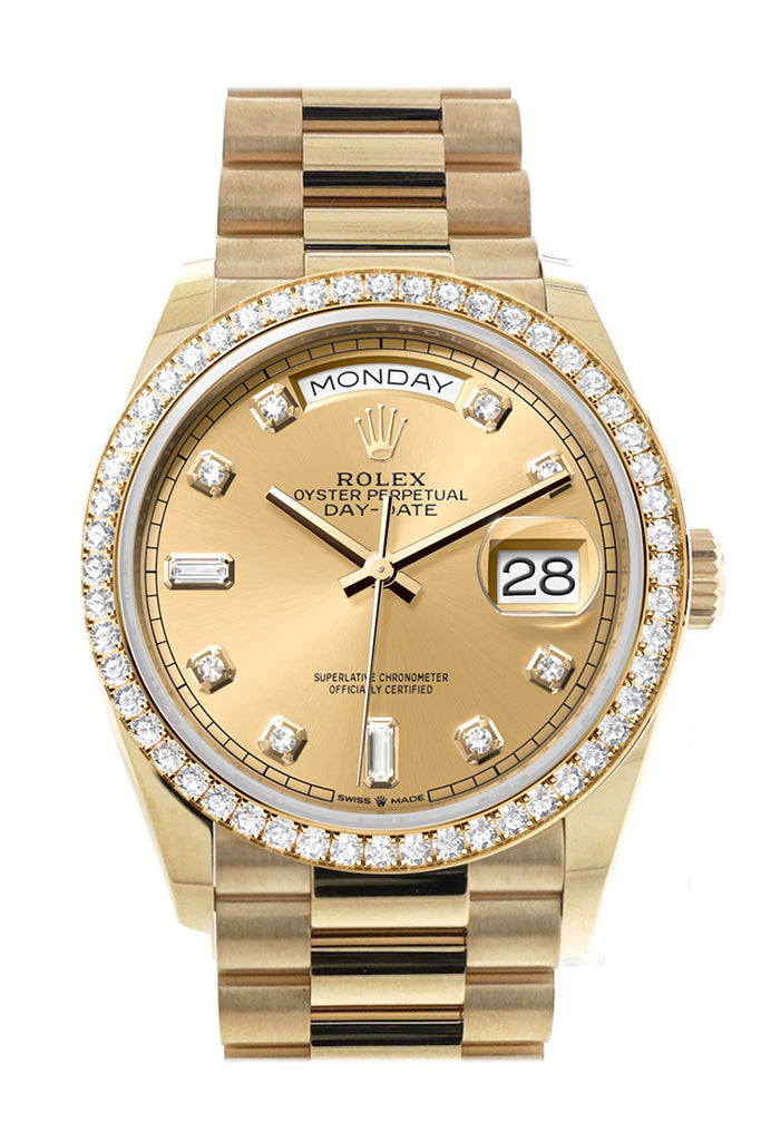 Champagne dial - Gold strap - 36 mm