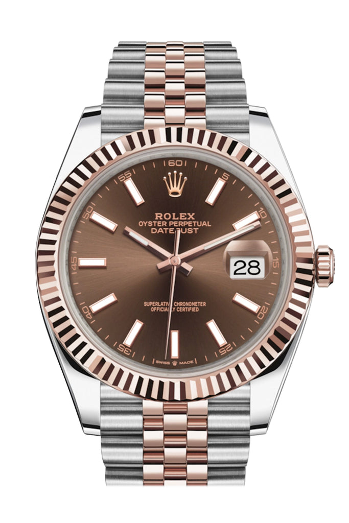 Dark Brown Dial Watch - Gold Bracelet - 36mm