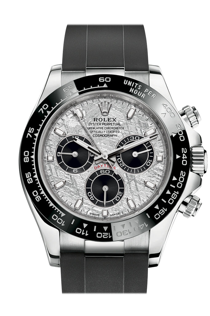 Silver Grey Dial - Black Strap - 40MM