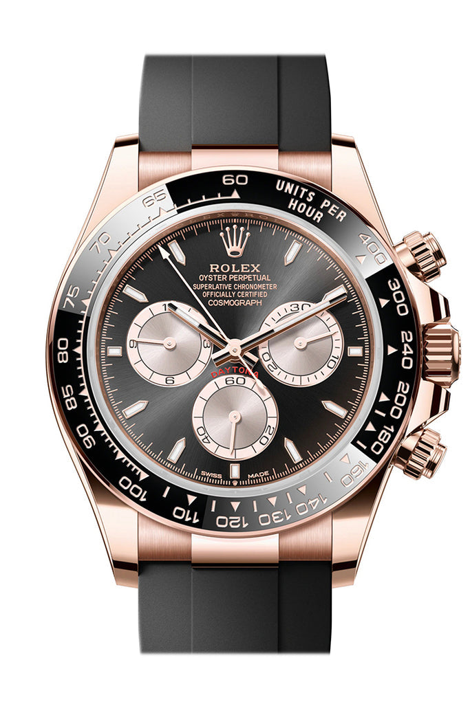 Shiny black dial - black strap - 40MM