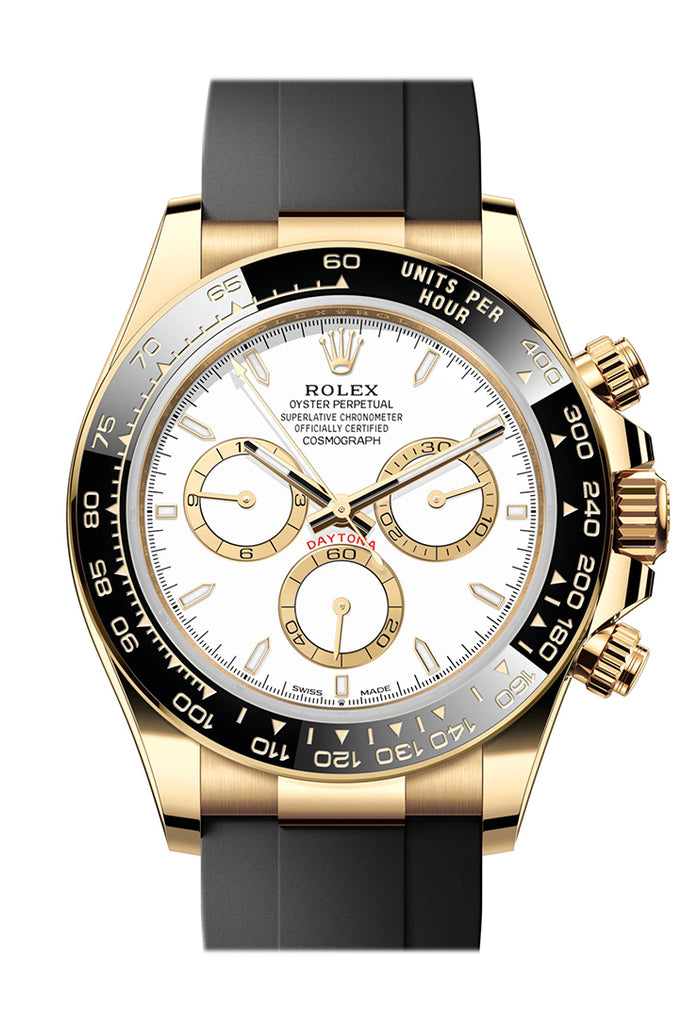 White dial - Black strap - 40MM