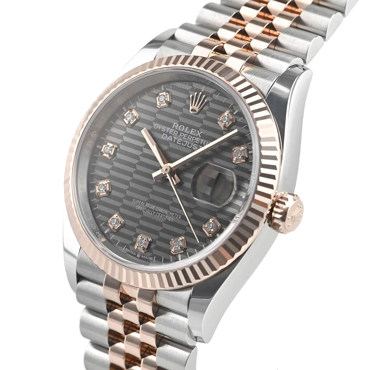 Slate Grey Dial Watch - Gold-36MM