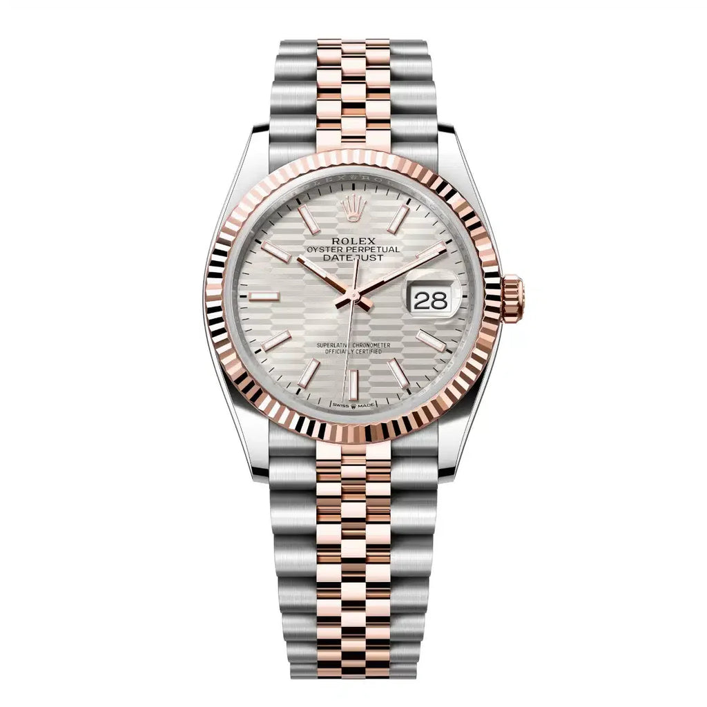 Slate grey dial watch - Gold bracelet - 41mm
