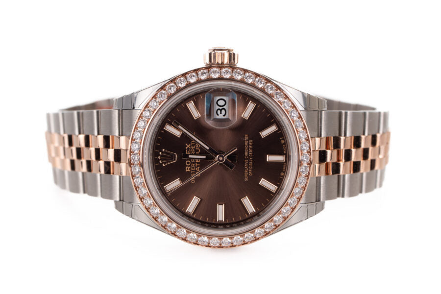 Dark Brown Dial Watch - Gold-36MM