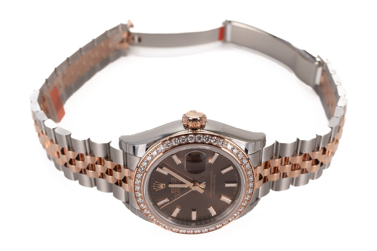 Dark Brown Dial Watch - Gold-36MM