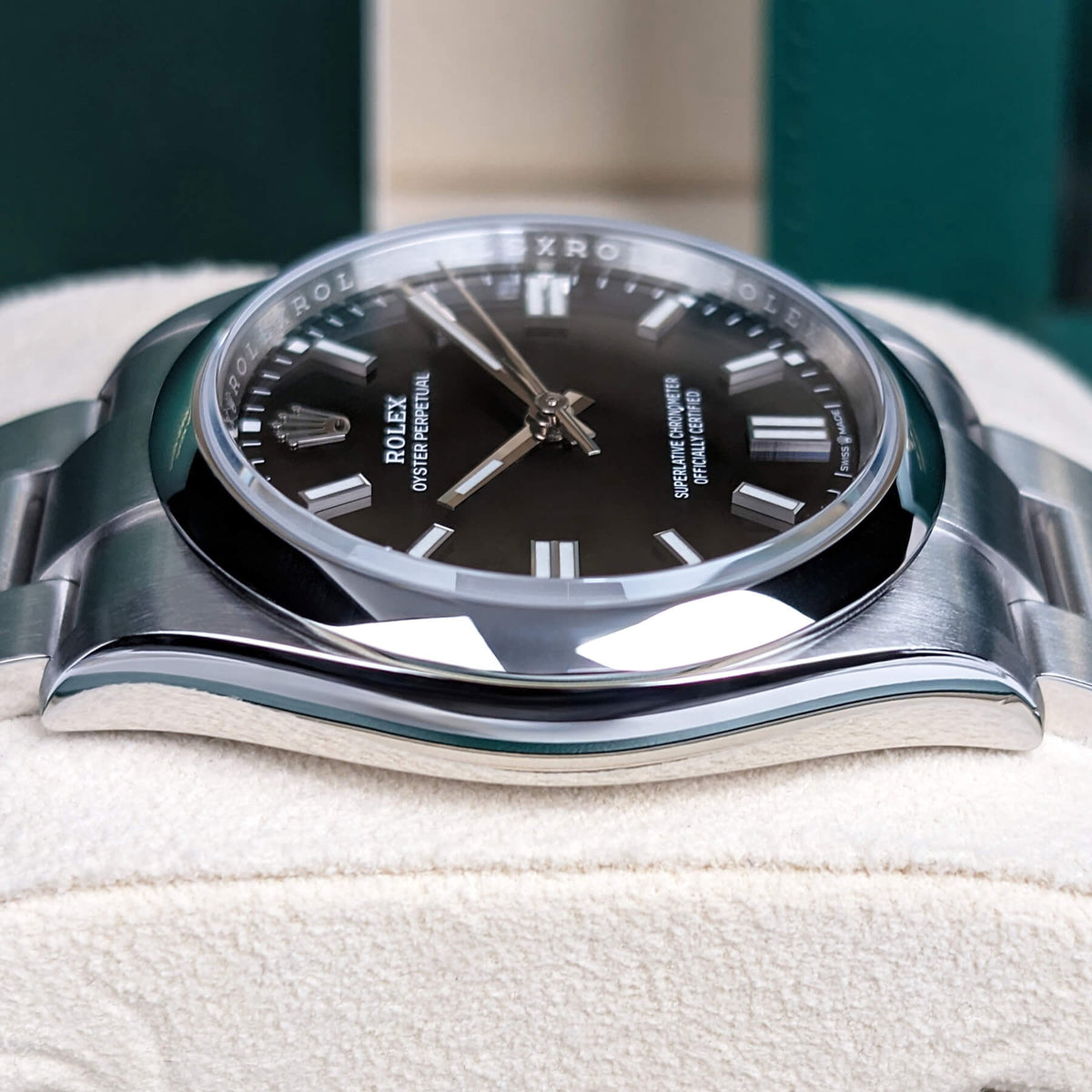 Black dial watch-Silver-36MM