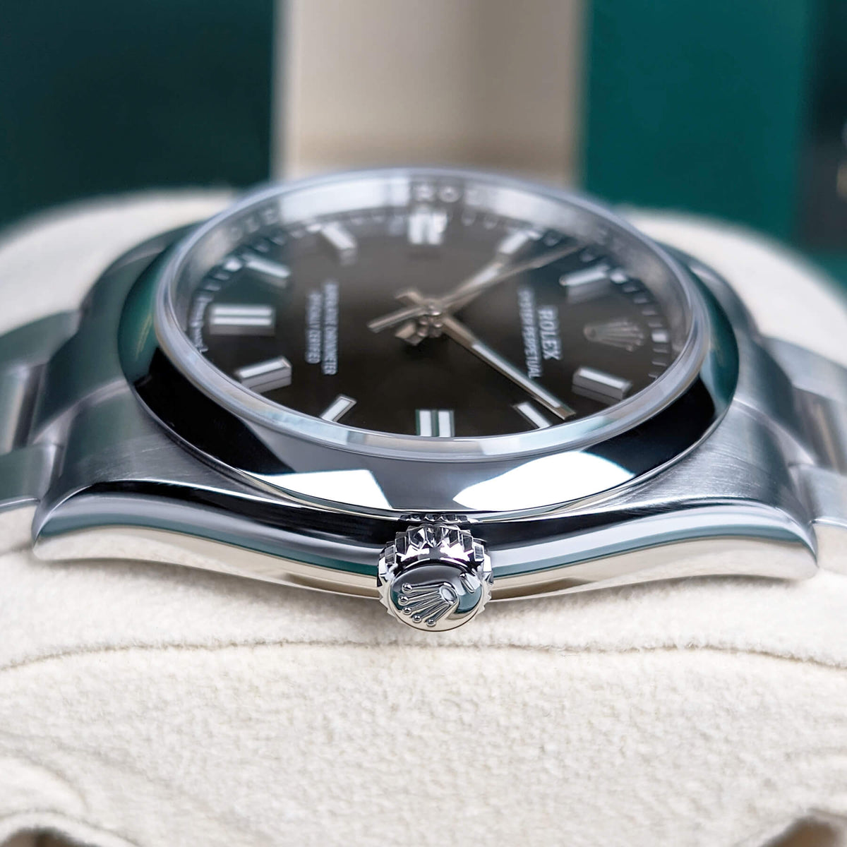 Black dial watch-Silver-36MM