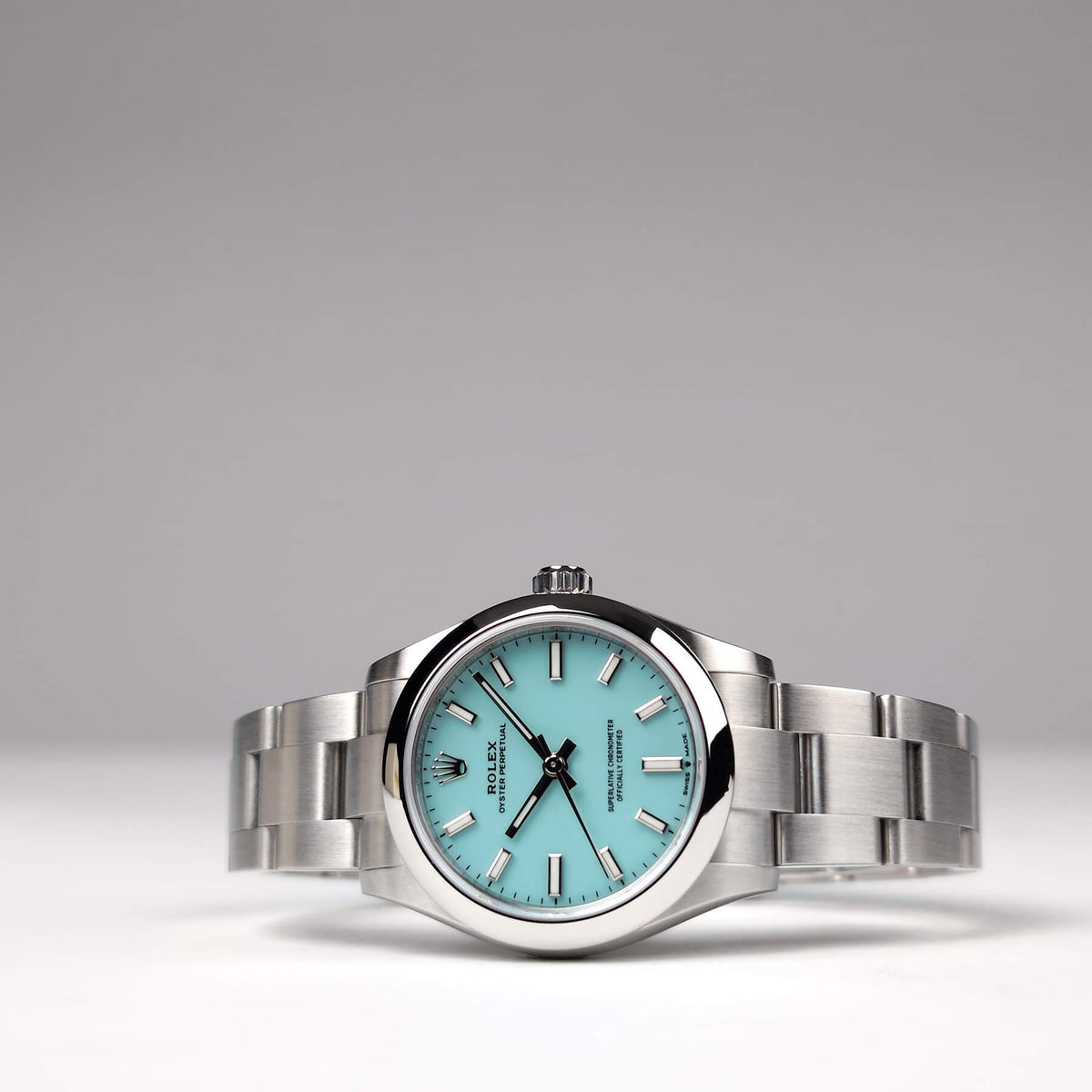 Turquoise Blue Dial Watch-Silver-31MM