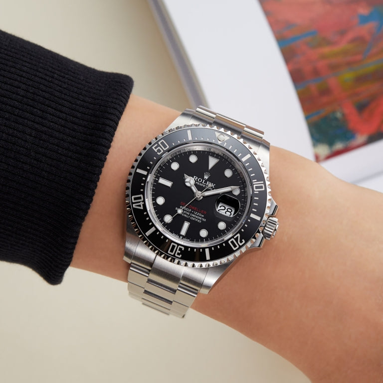 Black dial watch-Silver-43MM