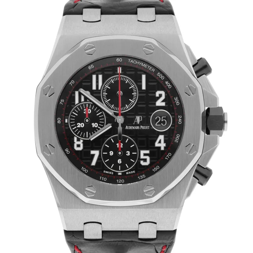 Black strap - Titanium black dial - Watch - 42mm
