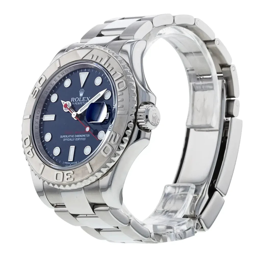 Blue dial watch - silver - 40 mm