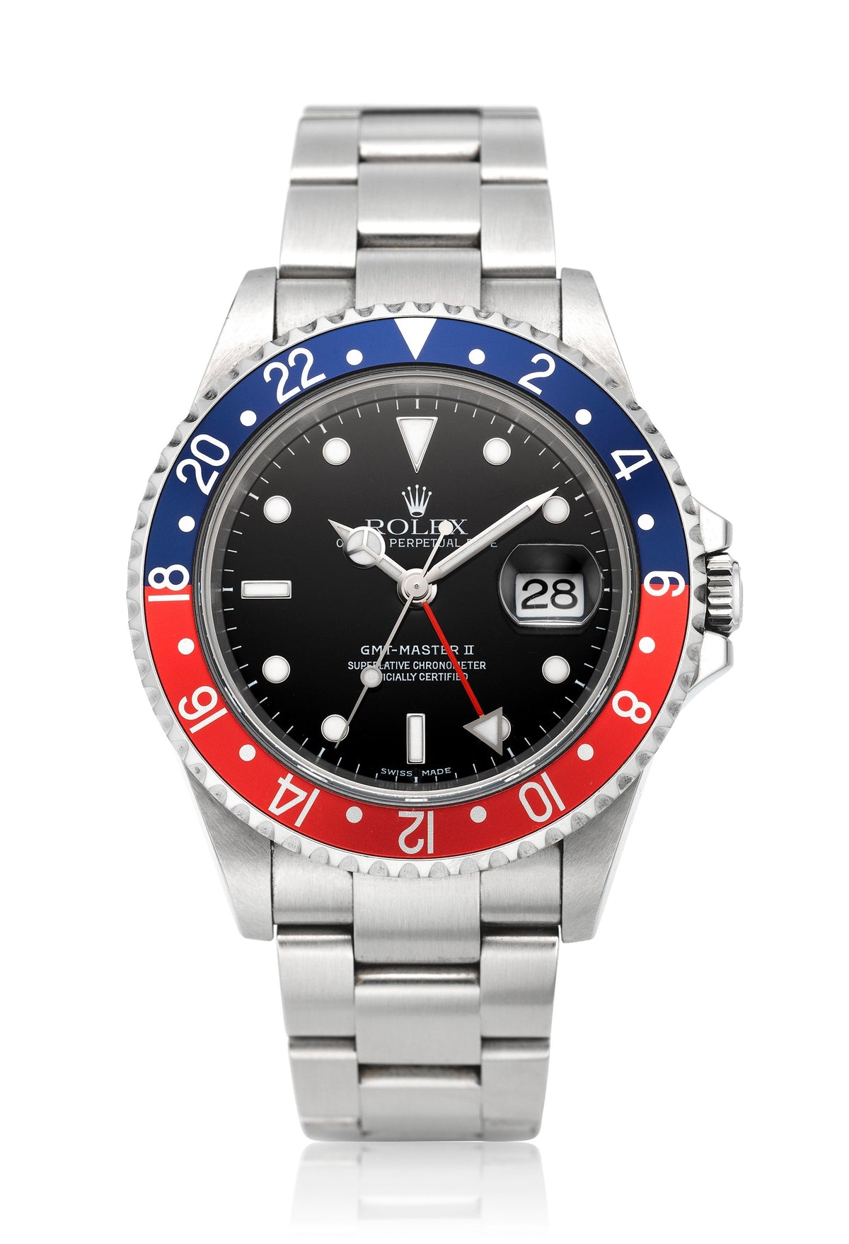 Black Dial Watch-Silver-Coke Bezel-40MM