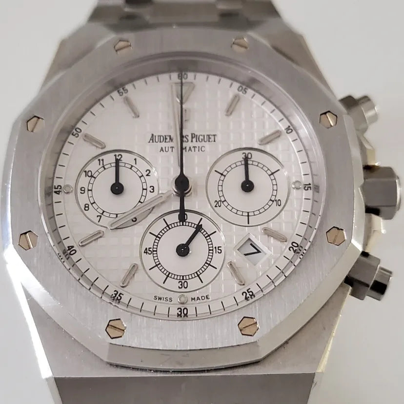 Silver 904L steel white dial - Watch - 39 mm