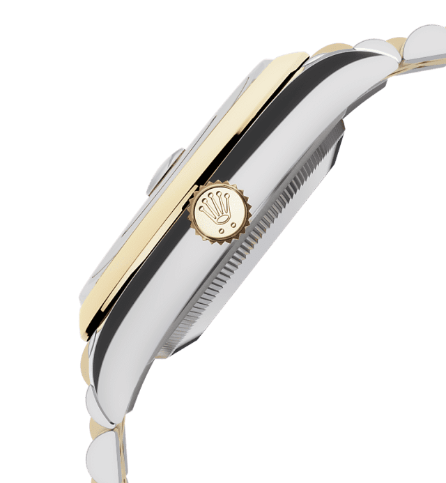 Slate grey dial watch - Gold bracelet - 36mm