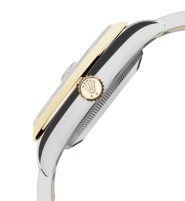 Slate grey dial watch - Gold bracelet - 36mm
