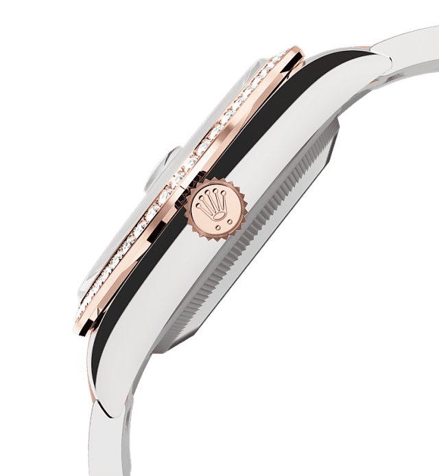 Slate grey dial watch - Gold bracelet - 36mm