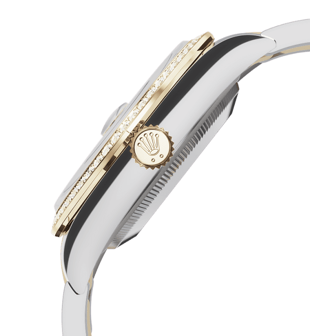 Slate grey dial watch - Gold bracelet - 36mm