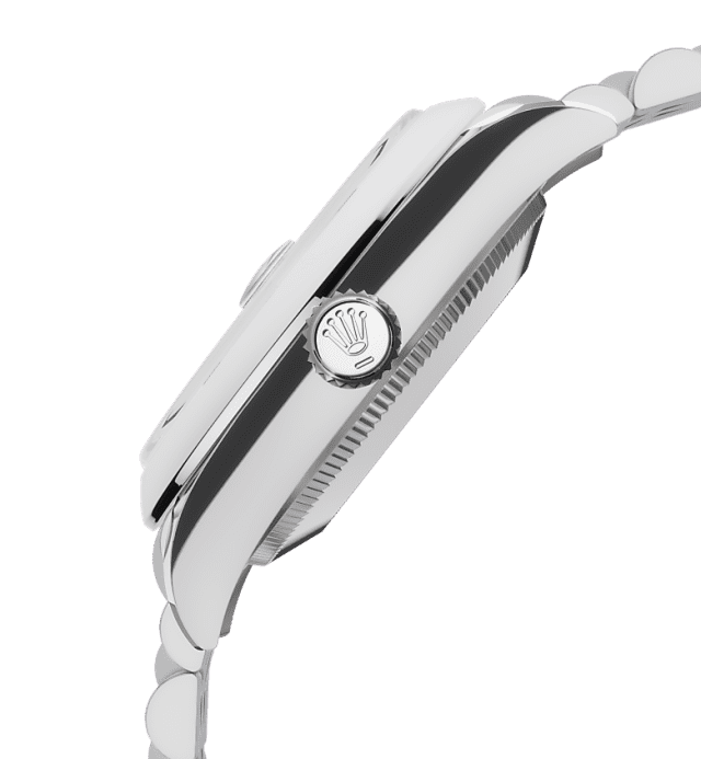 Black dial watch -Silver bracelet -31mm