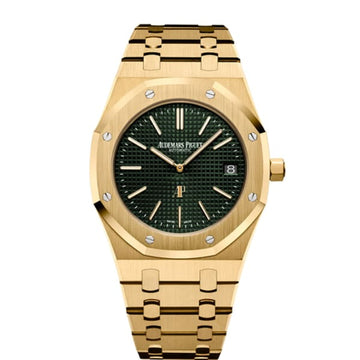 Yellow 904L Steel Green Dial - Watch - 39mm