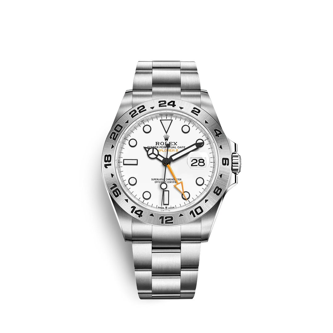 White Dial Watch-Silver-42MM