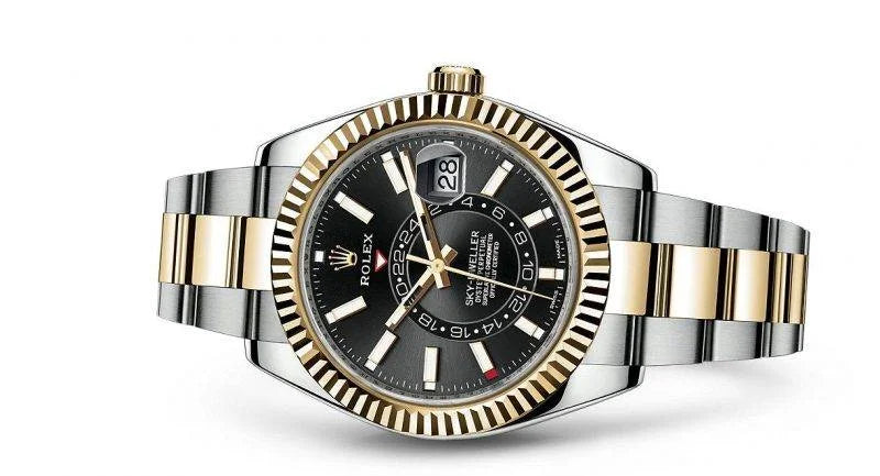 Black Dial Watch - Gold-42MM
