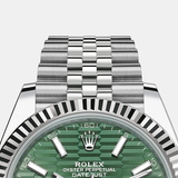 Mint Green Dial Watch -Silver-41MM