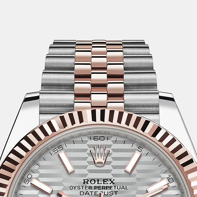 Silver dial watch - gold - 41MM