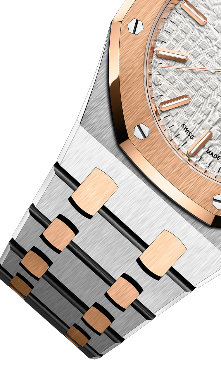 Silver Gold 904L Steel Silver Dial - Watch - 34mm