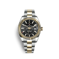 Black Dial Watch - Gold-42MM