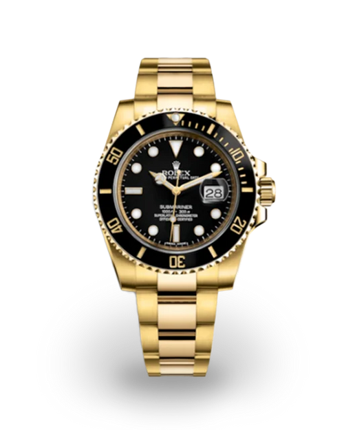 Black Dial Watch - Gold-40MM